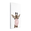 Stupell Industries Baby Giraffe with Pink Bubble Gum Safari Animal Wall Plaque Art - 2 of 4
