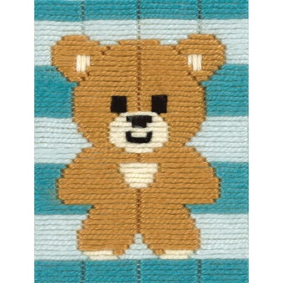 Vervaco Longstitch Embroidery Kit 5"X6.4"-Little Bear