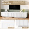 Sapphtopaz Arched TV Stand for TVs Up to 80" Dual Purpose Coffee Table with Drawers Multi-Functional TV Stands with Storage for Living Room - 4 of 4