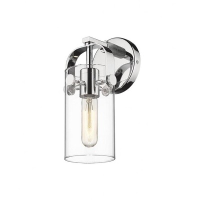 Pilaster II Cylinder - 1 Light Wall Sconce In Contemporary Style-10.5 Inches Tall and 4.5 Inches Wide