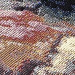 crimson, charcoal, ivory