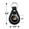 University of Missouri Primary Logo Black Leather Keychain - 2 of 4