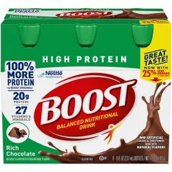 Boost High Protein Nutritional Shake - Chocolate - 6pk