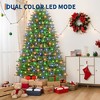 Christmas Tree, Prelit Artificial Christmas Tree with 200 Lights Foldable Stand On/Off Foot Pedal Holiday Decoration, Green - 2 of 4