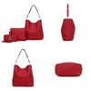 MKF Collection Wren Vegan Leather Women’s Hobo with Pouch and Wristlet Wallet by Mia K- 3 pieces - Yellow - 4 of 4