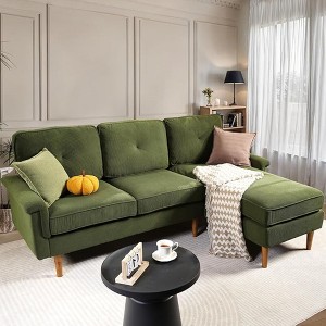 XIZZI Modular Sectional Sofas for Living Room, Modern L-Shaped Couch High Density Sponges Breathable Fabric - 1 of 4