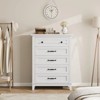 5 Drawer Dresser for Bedroom, Tall Freestanding Chest with Wood Frame and Vertical Storage, Closet Organizer for Entryway or Living Room - 2 of 4