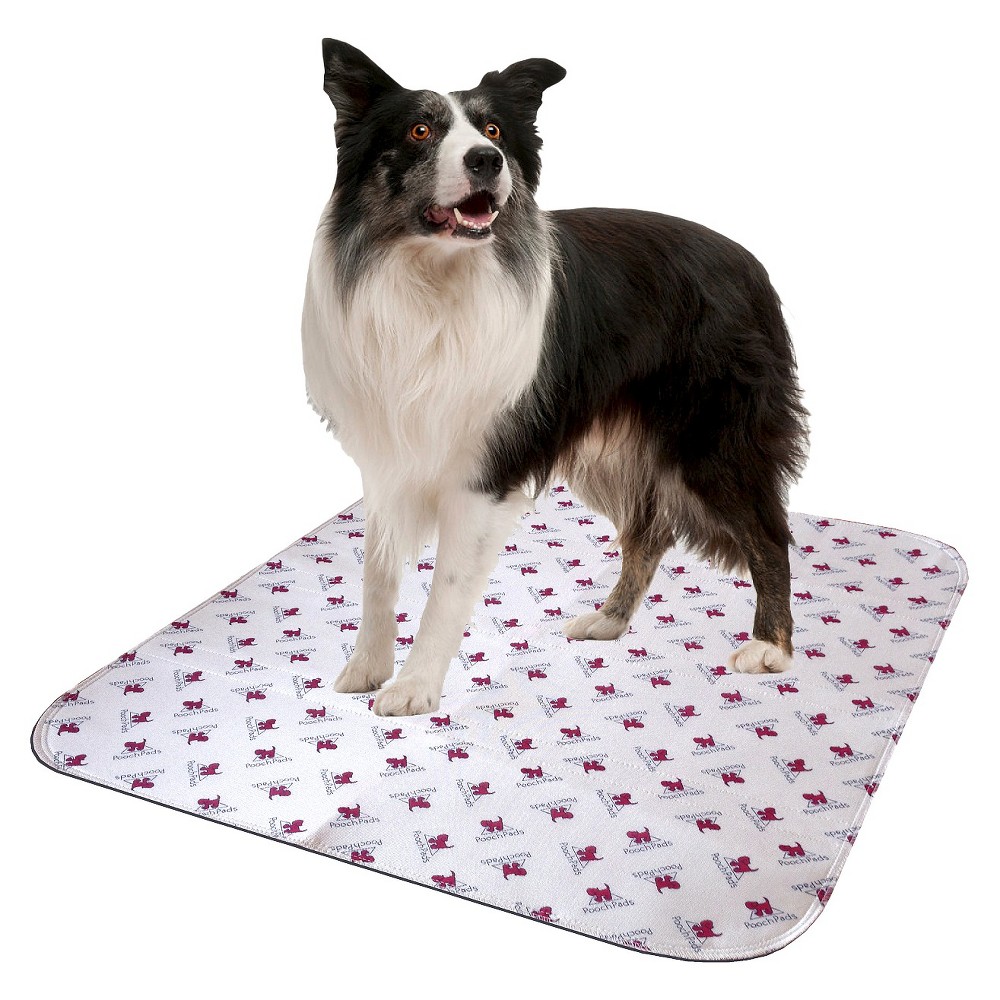 PoochPad Reusable Potty Pad for Mature Dogs - L: Odor Control, Absorbs and Locks in Wetness, Unscented