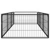 VidaXL 8-Panel Dog Playpen Black 39.4 in.x19.7 in. Powder-coated Steel - 4 of 4