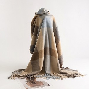Anna-Kaci Women's Classic Oversized Plaid Scarf with Tassel Trim Wrap Warm Shawl - 71IN×27IN - 1 of 4