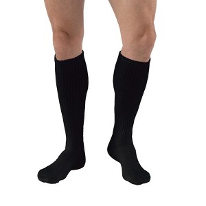 Jobst Sensifoot Knee High Diabetic Socks Compression 8-15 Black Large - 1 of 3