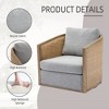 360 Degree Swivel Barrel Club Chair, Swivel Barrel Chair, Comfortable Round Accent Sofa Chair for Living Room - 2 of 4