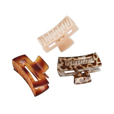 scunci Medium Sized Rectangle Claw Clips - All Hair - 3pcs - image 2