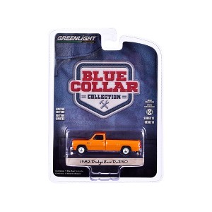 Greenlight 1982 Dodge Ram D-250 Pickup Truck DOT Orange Blue Collar Collection 13 1/64 - 1 of 3
