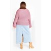 Women's Plus Size Angel Sleeve Sweater - musk | CITY CHIC - 4 of 4