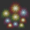 Men's Design By Humans July 4th Fireworks Display By  T-Shirt - 2 of 2
