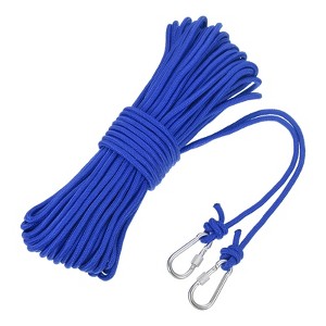 Unique Bargains Hollow Braided Polypropylene Anchor Rope with Hook for Marine Life Boat - 1 of 4