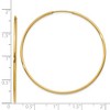 Black Bow Jewelry 14k Yellow Gold Hollow Endless Hoop Earrings, 1.25mm x 46mm (1 3/4 In) - 3 of 4