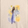 Women's - Disney - Asha Sketch In The Beginning Lightweight French Terry Wide Neck Long Sleeve Shirt - 2 of 4