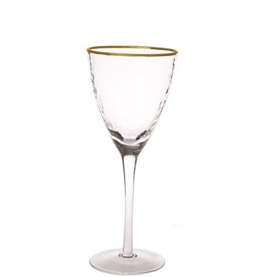 Classic Touch Set Of 6 Smoked Square Shaped Water Glasses, 9.25h