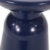 Kumasinova 17.2"/20.7"Outdoor Side Tables with Flared Design,Set of 2,Powder-Coated Iron Patio End Tables,Sleek Accent Side Tables for Poolside,Black - 3 of 4