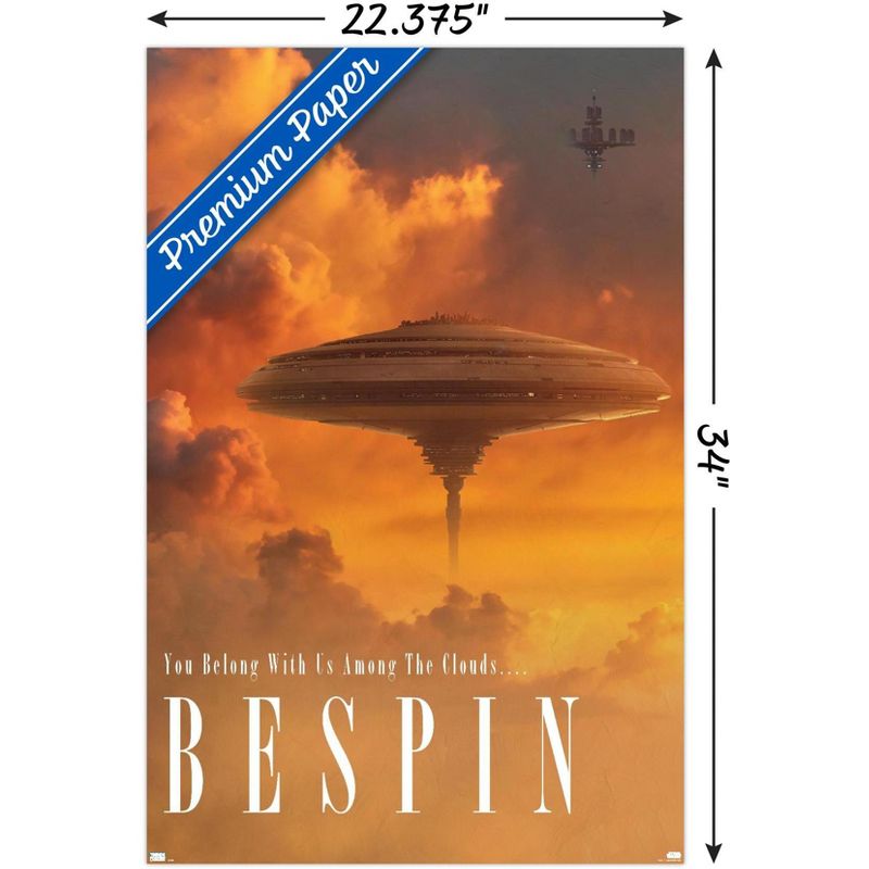 Trends International Star Wars: Bespin - Visit Bespin by Russell Walks 23 Unframed Wall Poster Prints, 3 of 7