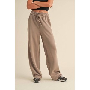 Women's Super Soft Air Scuba Wide Leg Pants - Kimberly C - 1 of 4