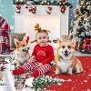TackView Christmas Area Rug, Red Green Snowflake Tree Rugs Washable Throw Runner Rugs Carpet for for Living Room Kitchen - 3 of 4