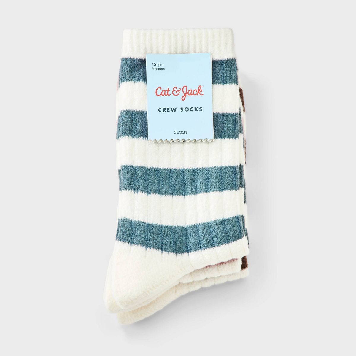 Girls' 3pk Slouch Crew Socks - Cat & Jack™ - thumbnail 2