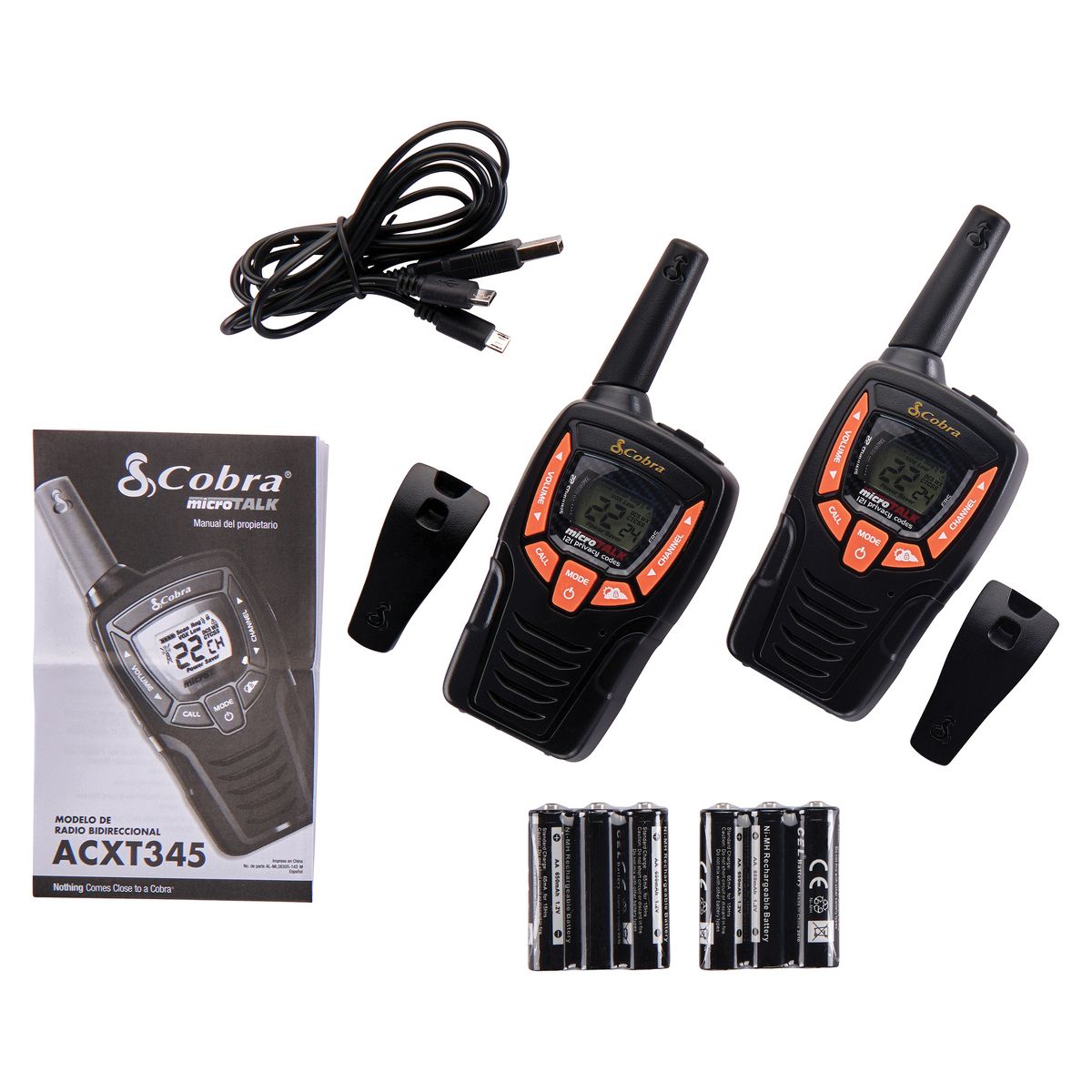 Cobra® ACXT345 Weather Resistant 25-Mile Range 2-Way Radio, 2 Count - thumbnail 7