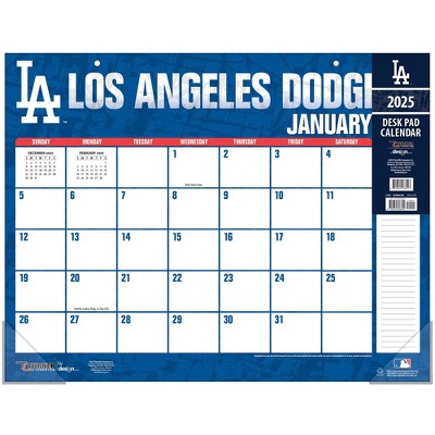 MLB Los Angeles Dodgers 2025 22"x17" Desk Calendar