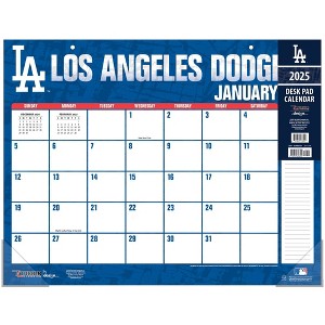 MLB Los Angeles Dodgers 2025 22"x17" Desk Calendar - 1 of 4