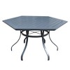 Courtyard Casual Santa Fe 7 pc Spring 60" Hexagon Dining Set  Includes one Hexagon table and 6 Spring Chairs - 2 of 4