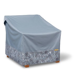 Vera Bradley Water-Resistant Lounge Patio Chair 1pc Furniture Cover Gray - 1 of 4