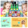 PICASSO-TILES 61-Piece Magnetic Building Blocks Set  STEM Toy with Storage Bag - 4 of 4