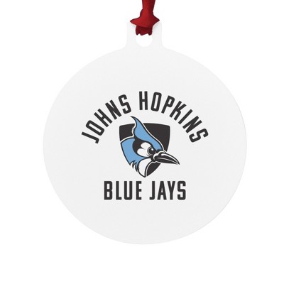 Johns Hopkins University Blue Jays Logo Aluminum Holiday Christmas Tree Ornament