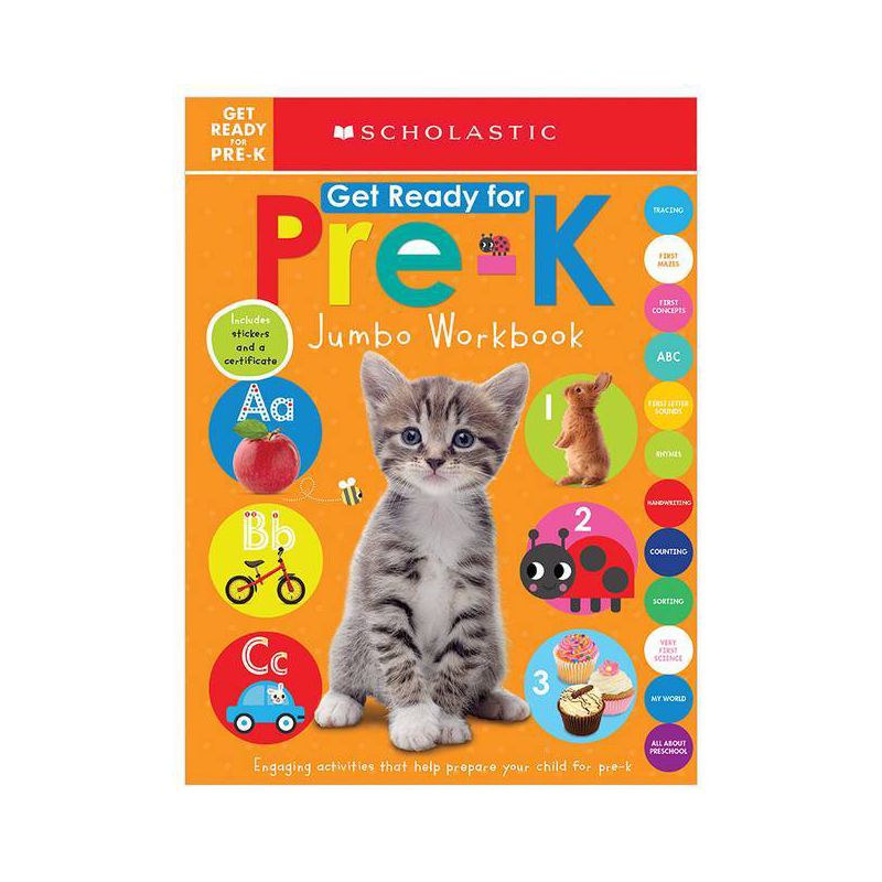 Get Ready for Pre-K Jumbo Workbook -  by Scholastic Inc. & Scholastic Early Learners (Paperback), 1 of 2