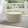 Outdoor Catalina Round Table Furniture Cover - Tan - Crosley: Waterproof, PVC & Polyester, Drawstring Closure - 3 of 4