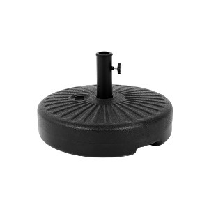 Okak Patio Umbrella Base with Adjustable Knob, Umbrella Stand with Water & Sand Filled Weighted, Cantilever Umbrella Base for Yard, Black - 1 of 4