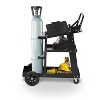 3 Tier Welding Cart, Heavy Duty Welder Trolley with Drawers, Swivel Wheels, Tank Storage Chains, Sturdy Workshop Organizer - 4 of 4