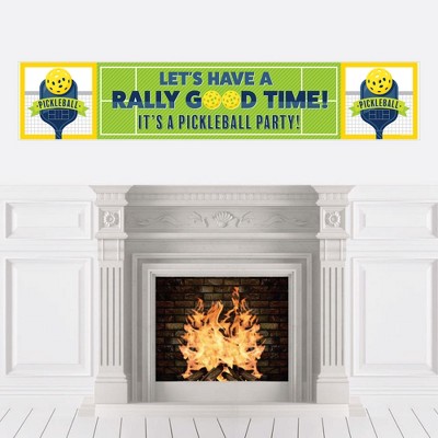 Big Dot of Happiness Let’s Rally - Pickleball - Birthday or Retirement Party Decorations Party Banner