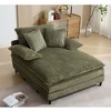 PAGED Modern Recliner Chair, 54.75" W Sofa Chair with 2 Pillows and Adjustable Backrest, Oversized Living Room Chair for Balcony - 2 of 4