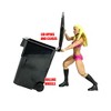 Mini Black Trash Can With Lid & Wheels for WWE & AEW Wrestling Figures - 4 of 4