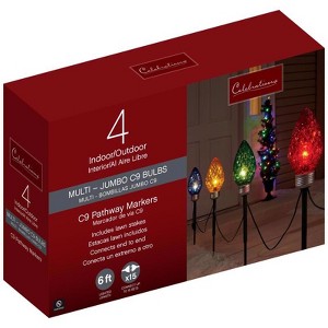 Celebrations Incandescent Multi 13 in. Faceted C9 Bulb Lights Pathway Décor - 1 of 1