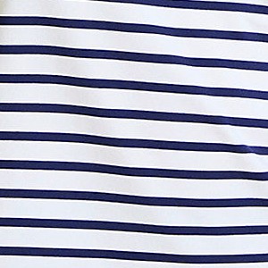 white/deep sea stripe