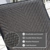 FURNIinspire Patio Chaise Lounges 2PCS Chaise Lounge, Beach Poolside Adjustable Backrest Recliners Padded for Sunbathing, Brown, 76.5"*23.5"*35.75" - 4 of 4