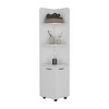 62H" Tall Corner Cabinet with 3-Tier Shelf and 2-Door - 4 of 4