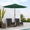 Hyleory 9'  Sunbrella with 8 ribs,Hyleory Tilt Market Patio Umbrella with Oval Ribs Iron Pole, Sturdy and Adjustable - 2 of 4