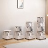 TOAOTBNBO 5 Tier Rotating Bookshelf with Drawer, Floor-Standing Bookcase With Stroage Cabinet, Wood Display Book Shelf for Bedroom - 4 of 4