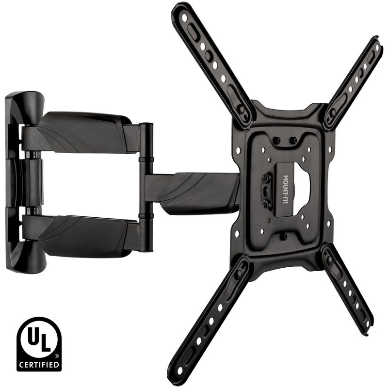 Mount-It! UL Certified Full Motion TV Wall Mount for Most 32 - 55 Inch Flat Screen TVs, Full Motion TV Bracket Max VESA 400x400, Holds up to 77 Lbs., 1 of 10
